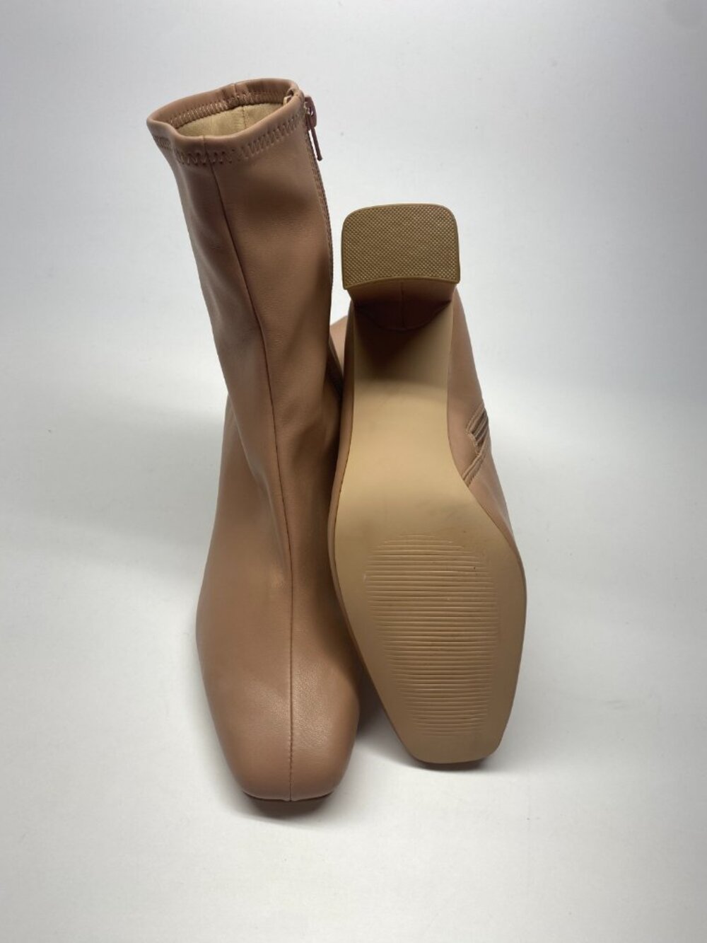 Steve Madden Womens Harli Sock Square Toe Heel Boot Sz 8 M - Picture 8 of 10